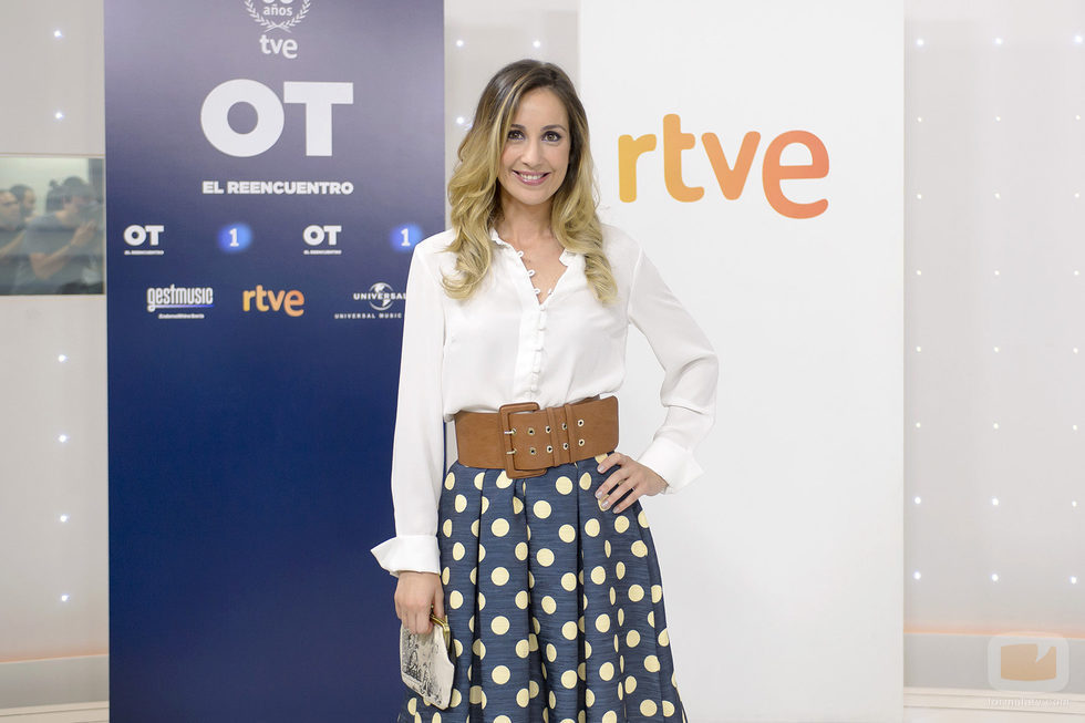 Mireia posando en la presentación de 'OT. El reencuentro'