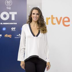 Nuria Fergó posando en la presentación de 'OT. El reencuentro'