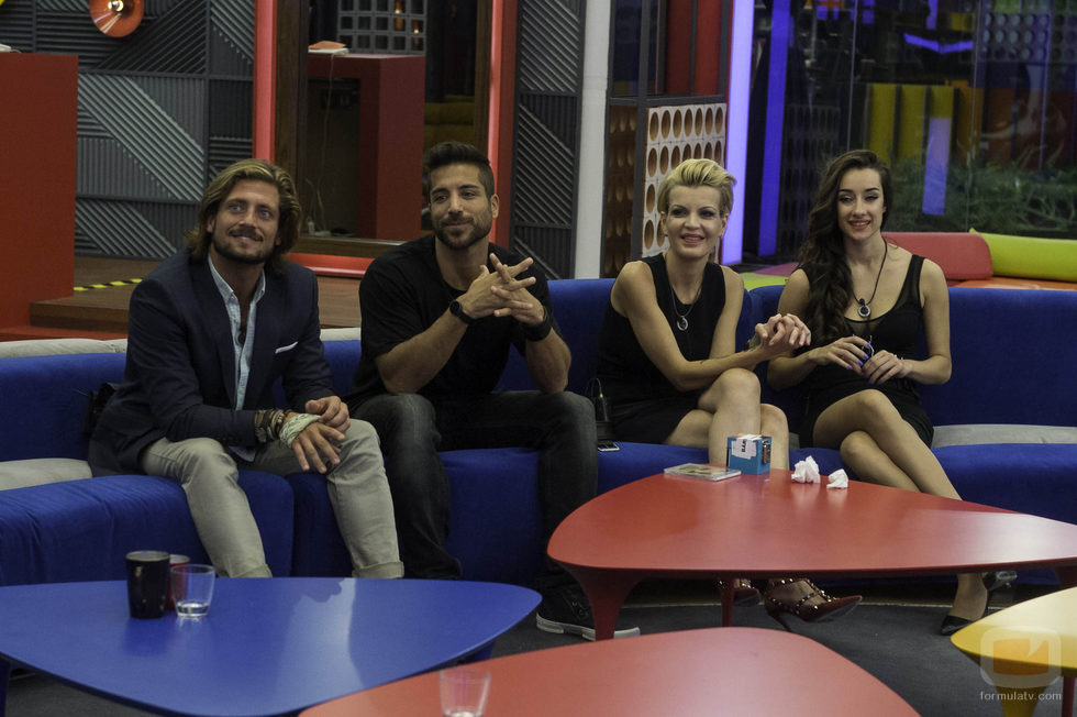 Fer, Alain, Bárbara y Adara en la 5ª gala de 'Gran Hermano'
