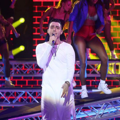 David Guapo interpretando a Joey Montana en 'Tu cara me suena'