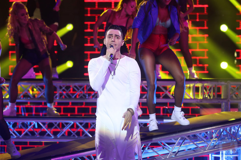 David Guapo interpretando a Joey Montana en 'Tu cara me suena'