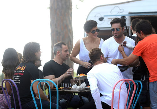 Algunos triunfitos comiendo en la segunda entrega de 'OT. El reencuentro'