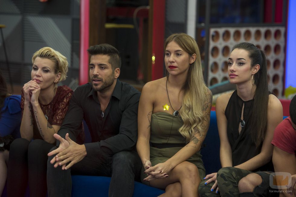 Bárbara, Alain, Rebeca y Adara en la 7ª gala de 'Gran Hermano'
