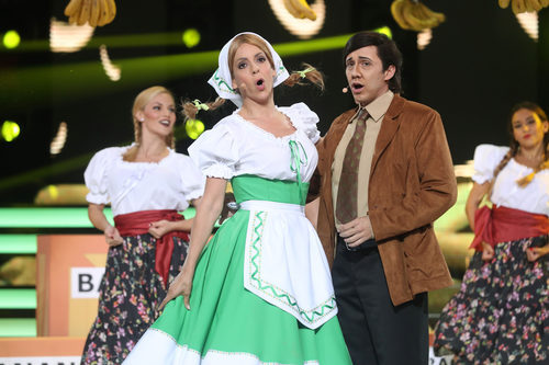 Canco Rodríguez junto a Ruth Lorenzo en 'Tu cara me suena'