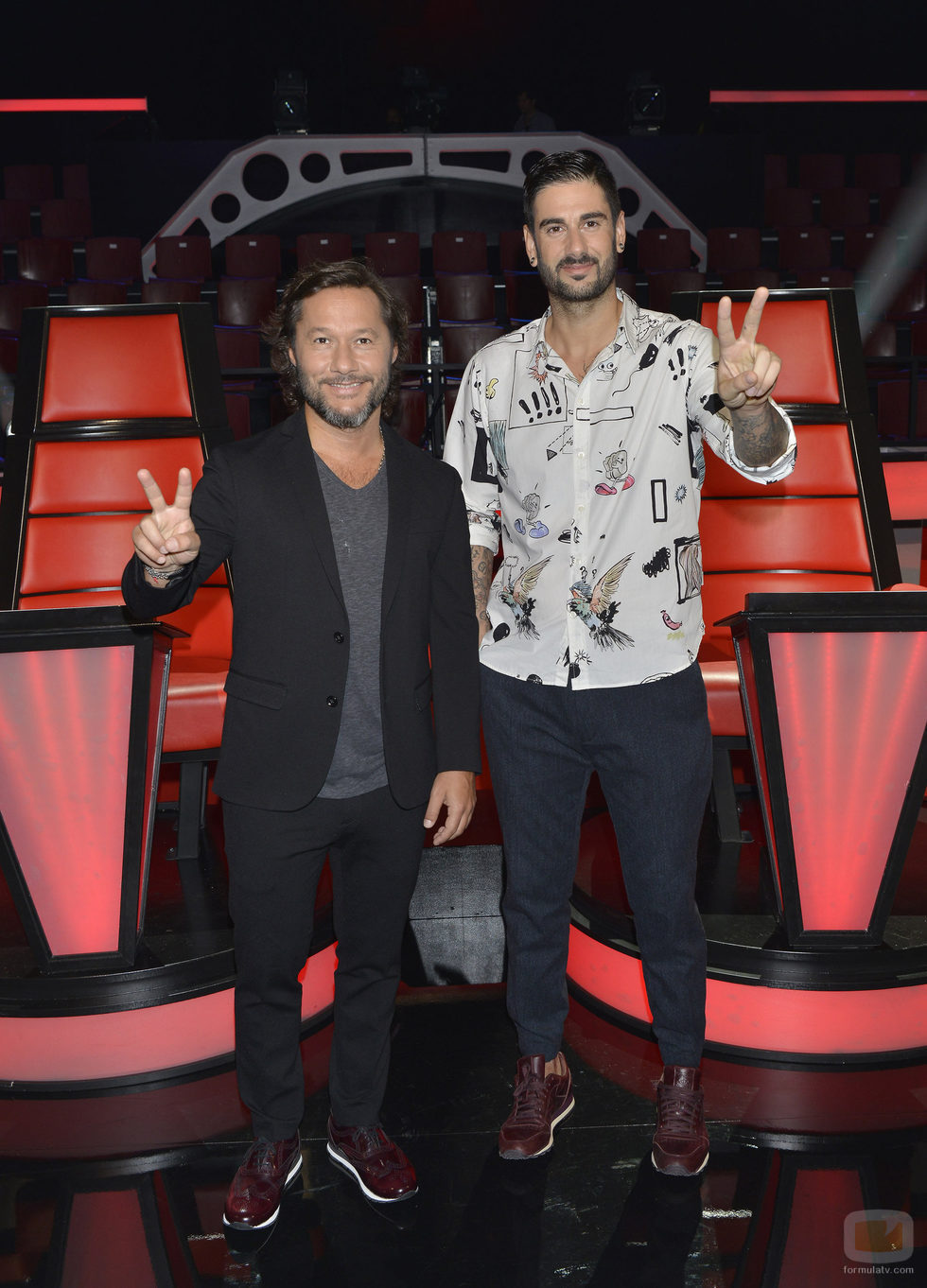 Melendi junto a su asesor, Diego Torres