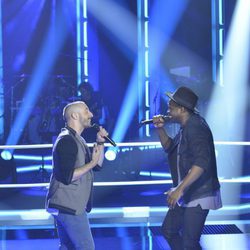Bandile y David Peris en las primeras batallas de la cuarta temporada de 'La Voz'