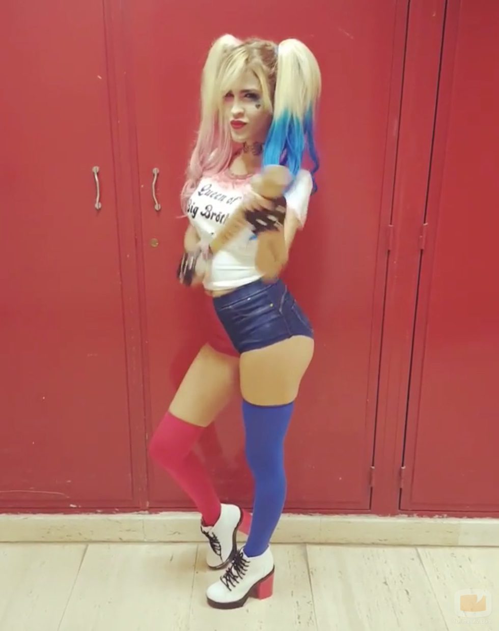 Ylenia se disfraza de Harley Quinn para Halloween 2016 en  'Gran Hermano: El debate'