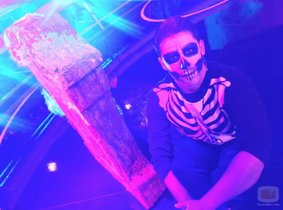 Miguel Frigenti disfrazado por Halloween 2016 en 'Gran Hermano: El debate'