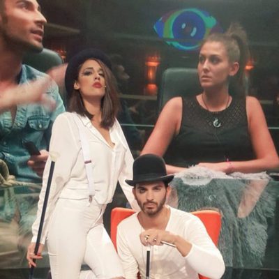 Lucía y Suso disfrazados por Halloween 2016 en 'Gran Hermano: El debate'