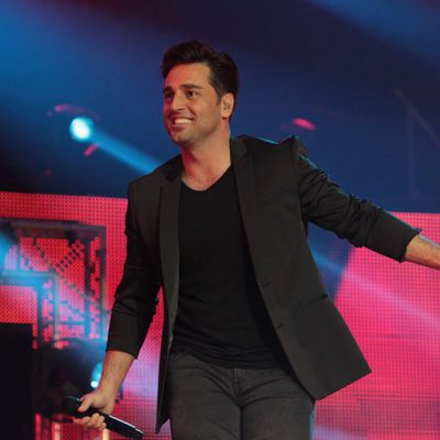 David Bustamante actuando durante el concierto de 'OT. El reencuentro'