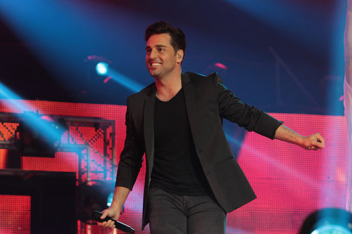 David Bustamante actuando durante el concierto de 'OT. El reencuentro'