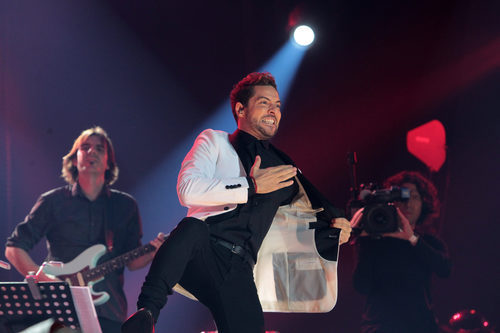 David Bisbal durante su actuación en el concierto de 'OT. El reencuentro'