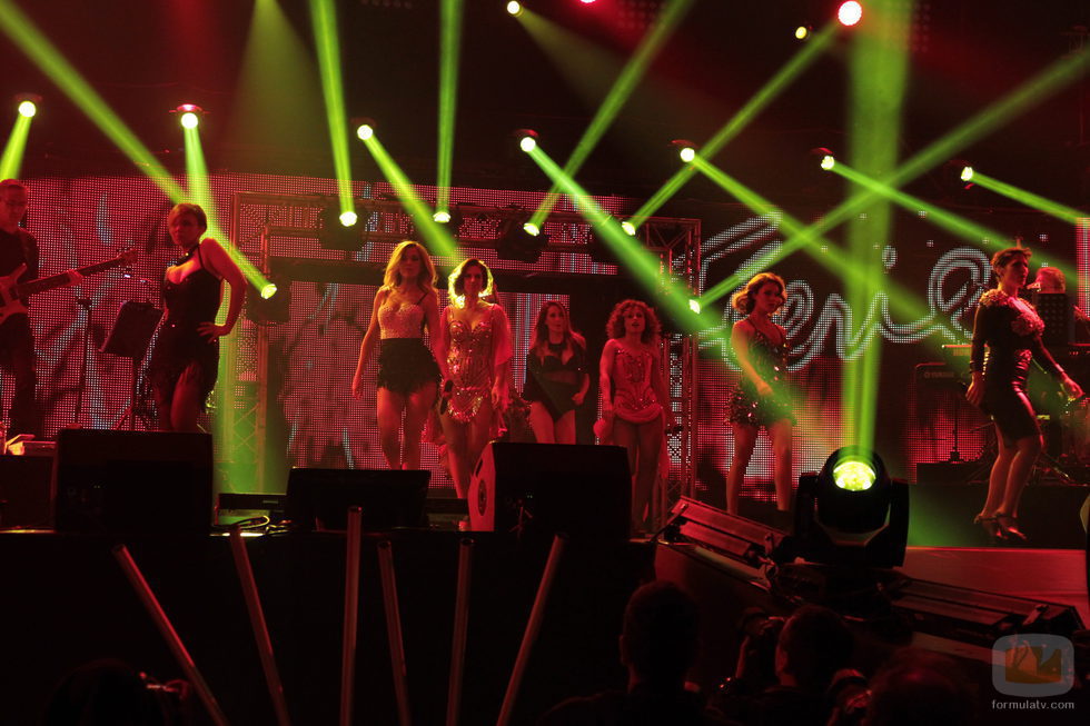 Las chicas en su actuación en el concierto de 'OT. El reencuentro'
