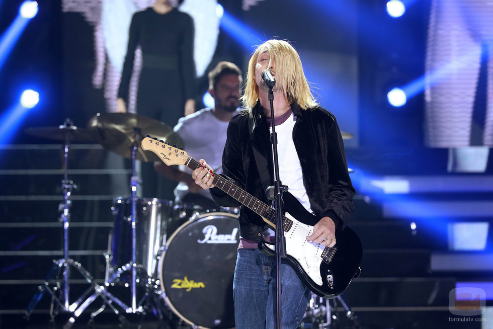 Canco Rodríguez se pone en la piel de Nirvana en la quinta gala de 'Tu cara me suena'