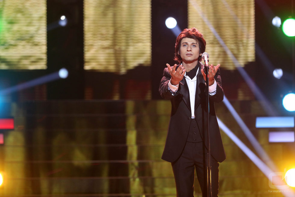 Frank Diago canta "Hoy tengo ganas de ti" de Miguel Gallardo en la quinta gala de 'Tu cara me suena'