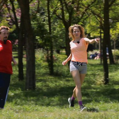 Marta Larralde y Juan Muñoz en 'Nacidos para correr'