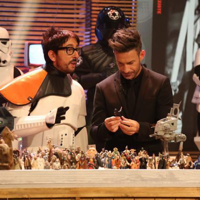 Flipy y Eduardo Aldán en 'Espinete no existe' de TVE