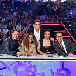 Carlos Latre, Lolita Flores, Manel Fuentes, Chenoa y Àngel Llacer en la sexta gala de 'Tu cara me suena'