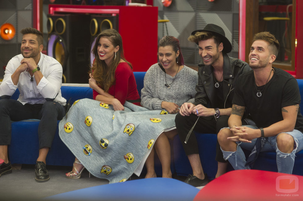 Alain, Simona, Bea, Miguel y Rodrigo en la 11ª gala de 'Gran Hermano'