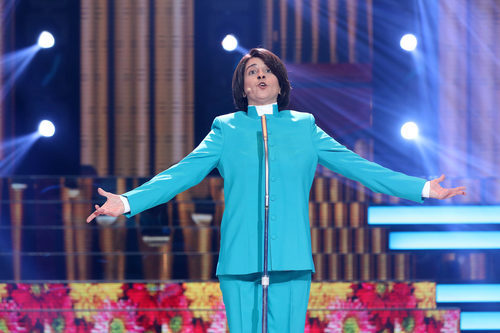 Yolanda Ramos actúa como Jean Jacques en la séptima gala de 'Tu cara me suena'