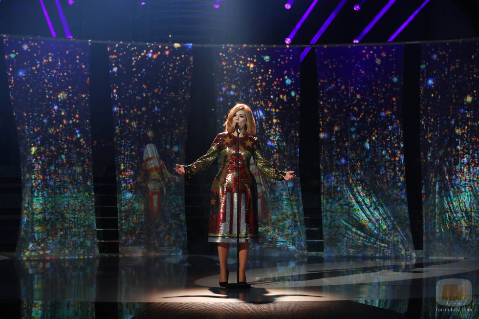 Lorena Gómez imita a Adele en la séptima gala de 'Tu cara me suena'