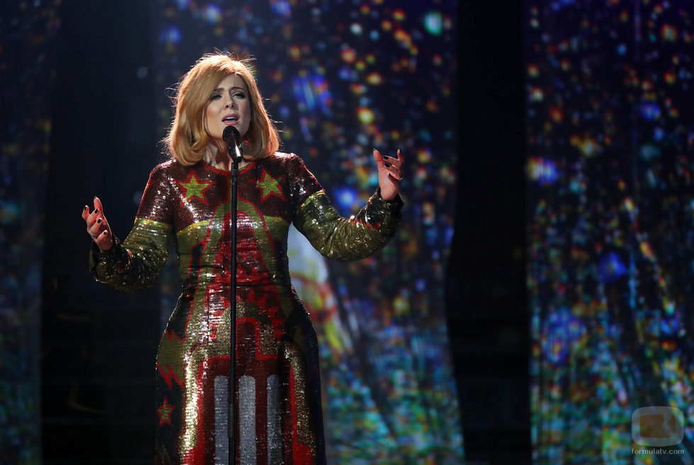 Lorena Gómez se mete en la piel de Adele en la séptima gala de 'Tu cara me suena'