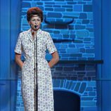 Esther Arroyo en el escenario de 'Tu cara me suena' intepretando a Patsy Cline en la séptima gala de 'Tu cara me suena'