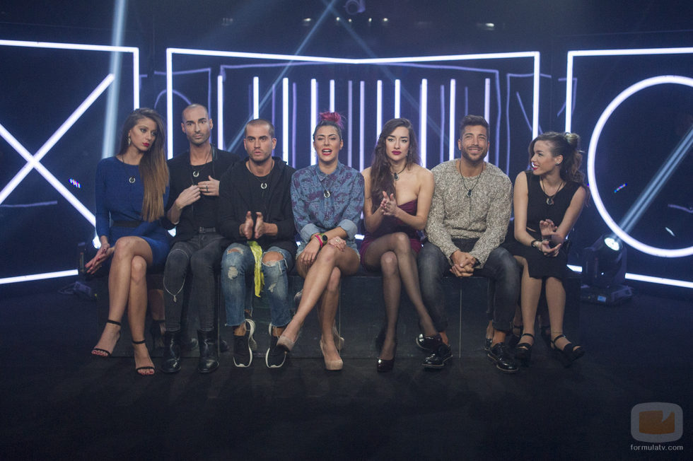 Los concursantes en la sala de expulsión de 'Gran Hermano 17'