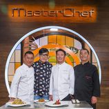 Los chef Roger Chan, Kam Hoy, Jongping Zhang y José María Kao en la semifinal de 'MasterChef Celebrity'