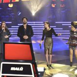 El equipo de Malú canta en los segundos directos de 'La Voz'