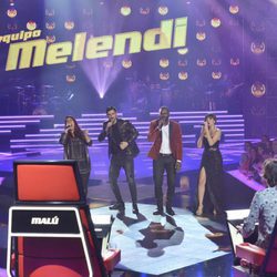 El equipo de Melendi canta en los segundos directos de 'La Voz'