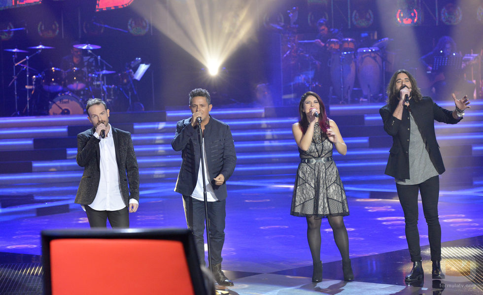 El equipo de Alejandro canta en los segundos directos de 'La Voz'