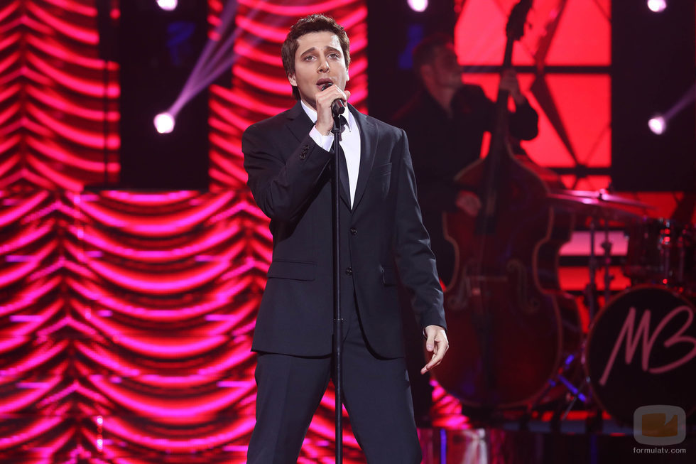 Blas Cantó como Michael Bublé en la novena gala de 'Tu cara me suena'