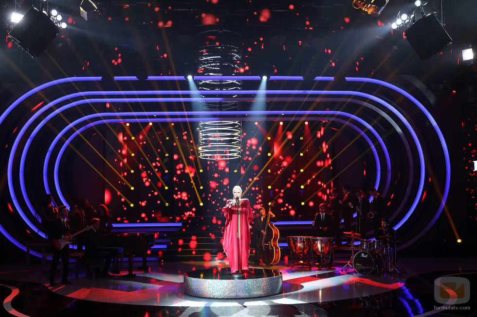 Yolanda Ramos como Peggy Lee en la novena gala de 'Tu cara me suena'