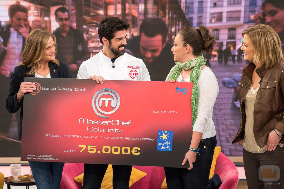 Miguel Ángel Muñoz dona su premio tras ganar 'Masterchef Celebrity'