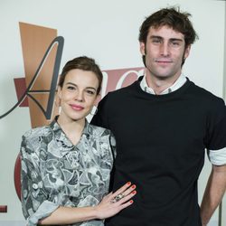 Lucía Martín y Fernando Guallar en el acto de los 1000 capítulos de 'Amar es para siempre'