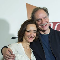 Ana Torrent junto con Nancho Novo en la celebración de los 1000 capítulos de 'Amar es para siempre'