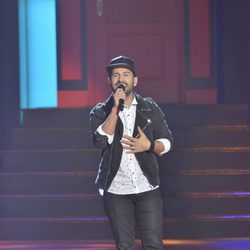 José María cantando durante las semifinales de 'La Voz'