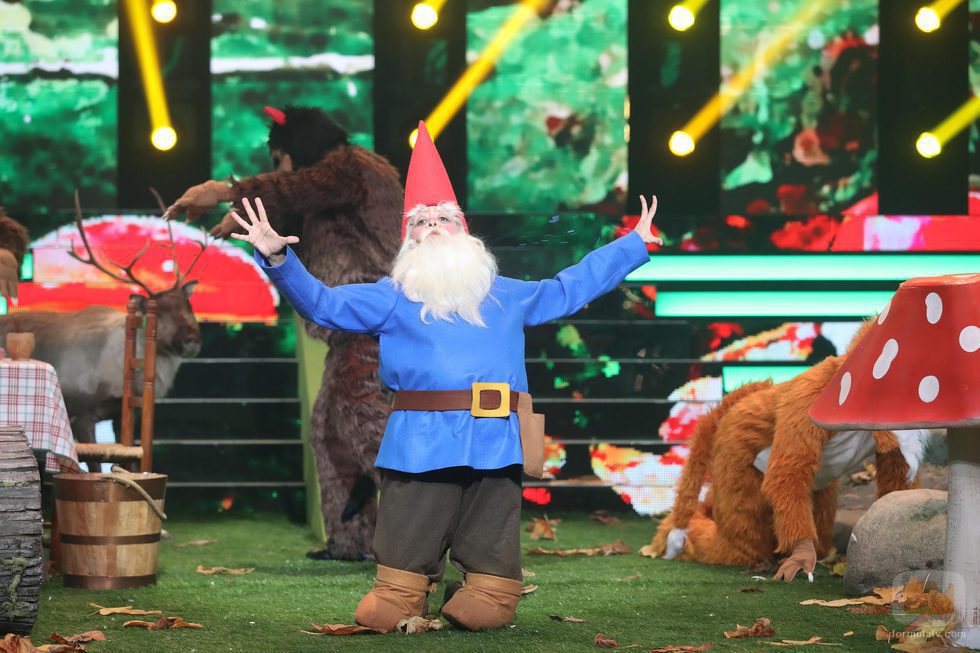 Yolanda Ramos imita a "David el gnomo"