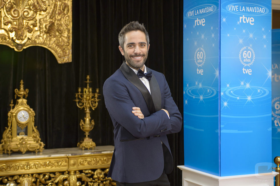 Roberto Leal en la presentación de Navidad de RTVE