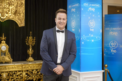 Roberto Herrera durante la presentación de Navidad de RTVE