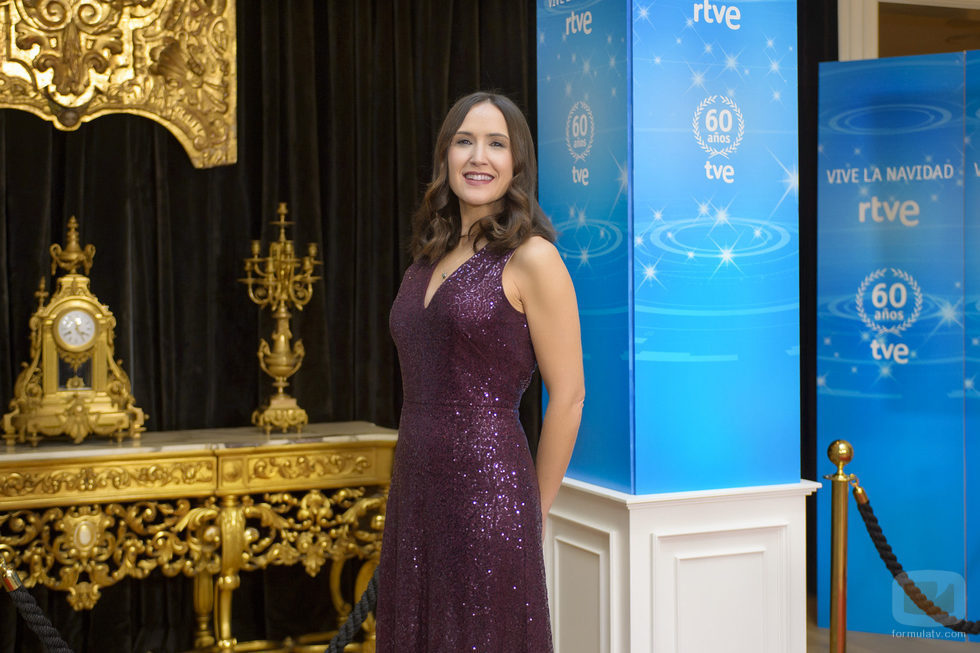 Virginia Díaz en la presentación de Navidad de RTVE
