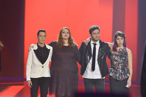 Los cuatro finalistas de 'La Voz'