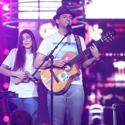 David Guapo se viste de Jason Mraz durante la undécima gala de 'Tu cara me suena'