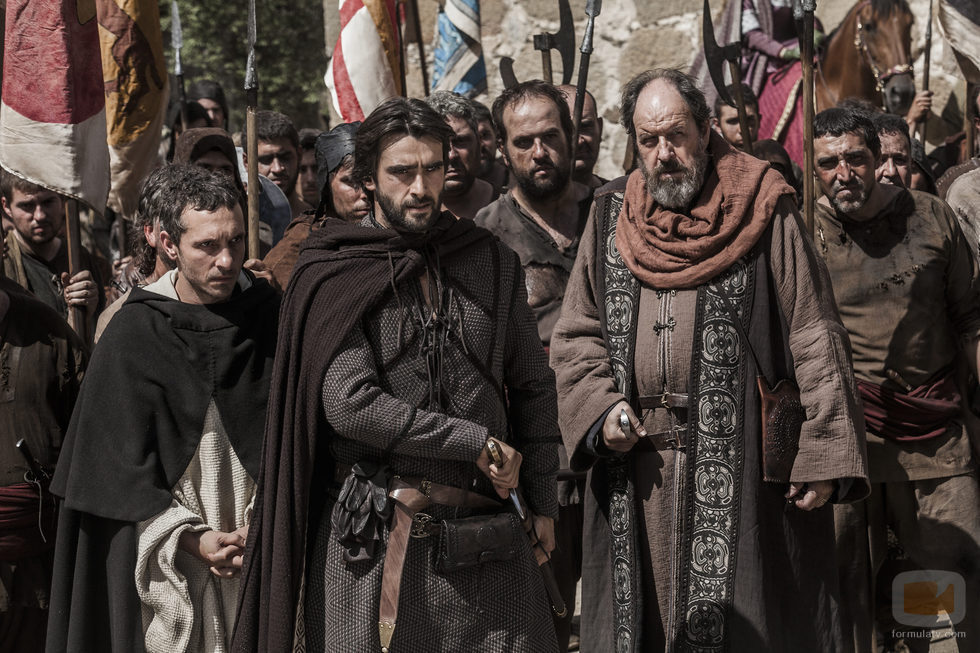 Pablo Derqui, Aitor Luna y Josep María Pou en 'La catedral del mar'