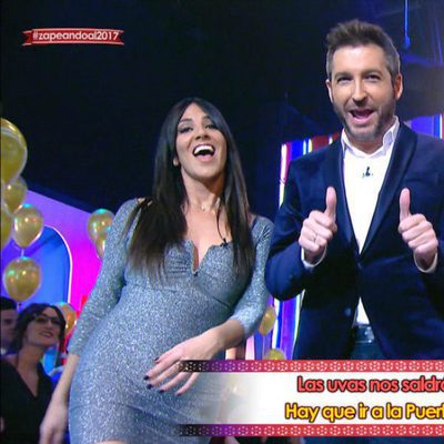 Irene Junquera y Frank Blanco en 'Zapeando al 2017'