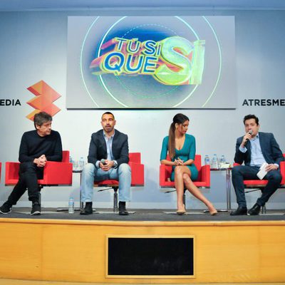 El equipo de 'Tú sí que sí' durante la presentación del concurso