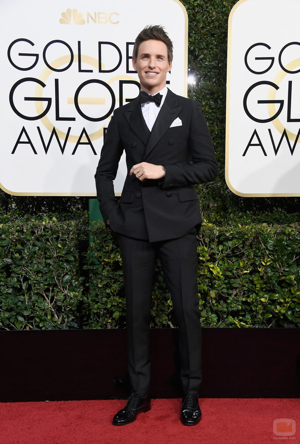 Eddie Redmayne ('Animales fantásticos y dónde encontrarlos') en la Alfombra Roja de la 74ª edición de los Globos de Oro