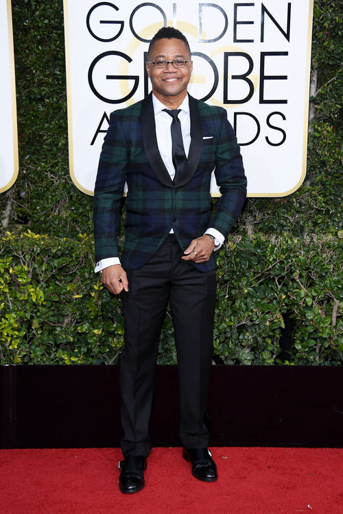 Cuba Gooding Jr. ('American Crime Story') posa en la Alfombra Roja de la 74ª edición de los Globos de Oro