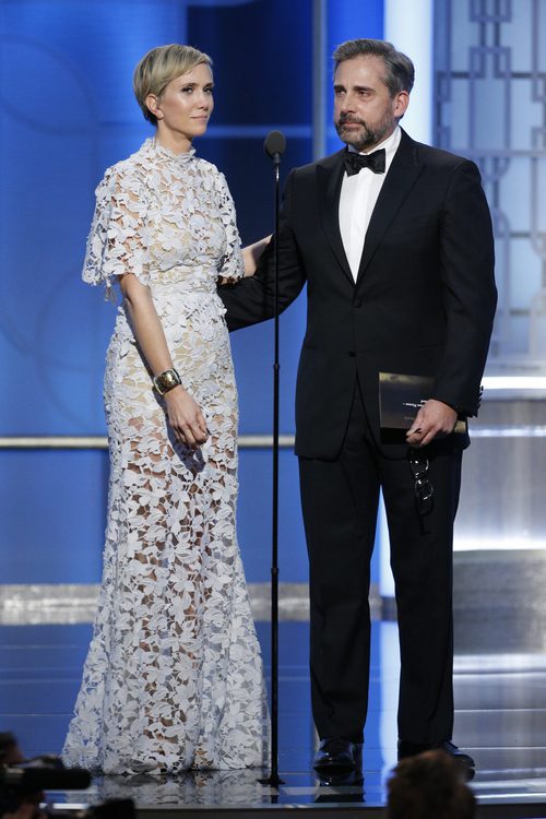 El divertido monólogo de Kristen Wiig y Steve Carell en los Globos de Oro 2017